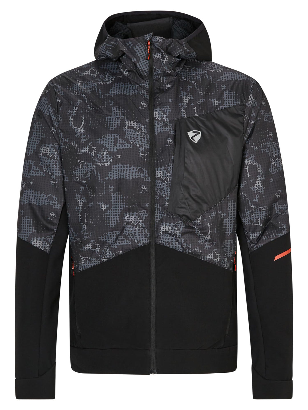 Ziener Herren Nikolo Hybrid-/Aktiv-Jacke | atmungsaktiv, winddicht, funktionell (1er Pack) 46 black