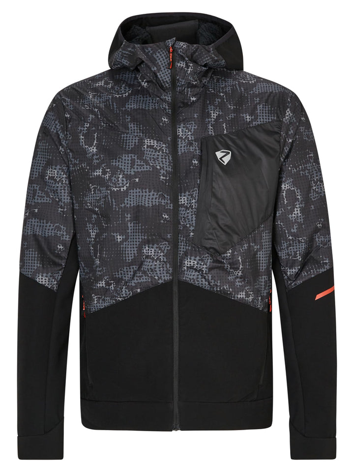 Ziener Herren Nikolo Hybrid-/Aktiv-Jacke | atmungsaktiv, winddicht, funktionell (1er Pack) 46 black