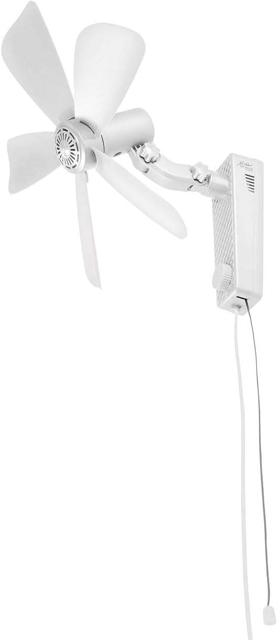 Sichler Haushaltsgeräte Büroventilator: Wand-Ventilator mit Oszillation, Ø 43 cm, 20 Watt, Neigung e