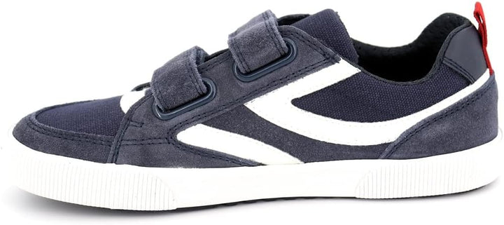 Geox Jungen J Alphabeet Boy Sneaker, Navy White