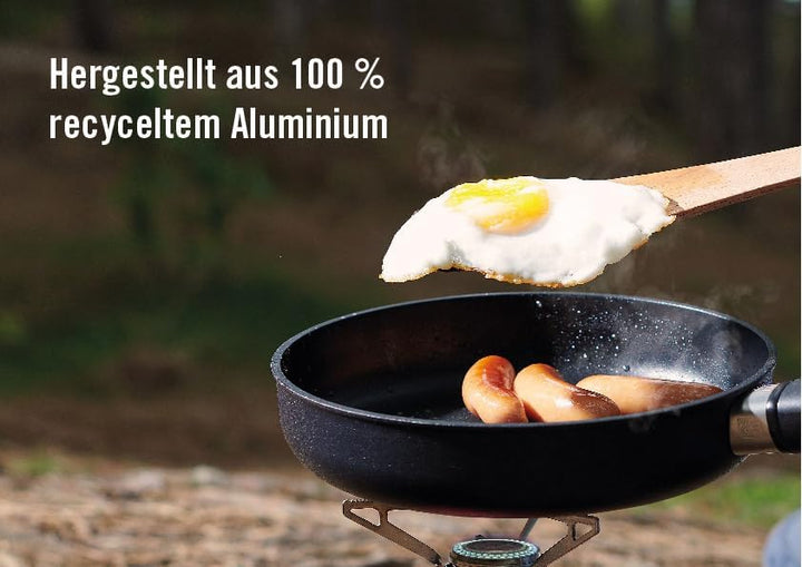 Woll Eco Lite Flachpfanne - Induktiv -, Ø 24 cm, 5 cm hoch, mit abnehmbarem Stiel - Geeignet für all