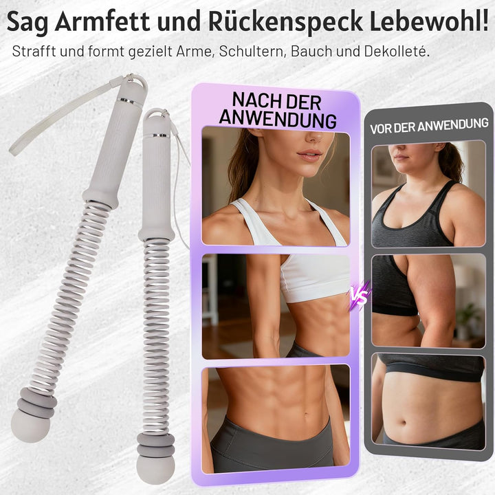 Tragbare Battle Rope Ohne Seil mit verstellbaren Gewichten, leises Home Gym,Ropeless Battle Rope mit