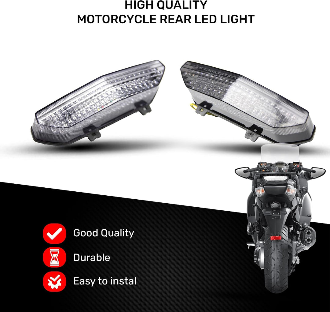 aVDB-moto LED-Bremslicht mit integrierten Blinker kompatibel mit Kawasaki ZX6R 2007/2008, GTR1400 20