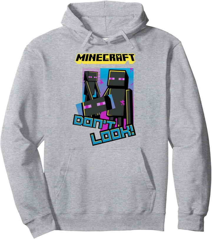 Minecraft Enderman Don't Look! Poster Pullover Hoodie
