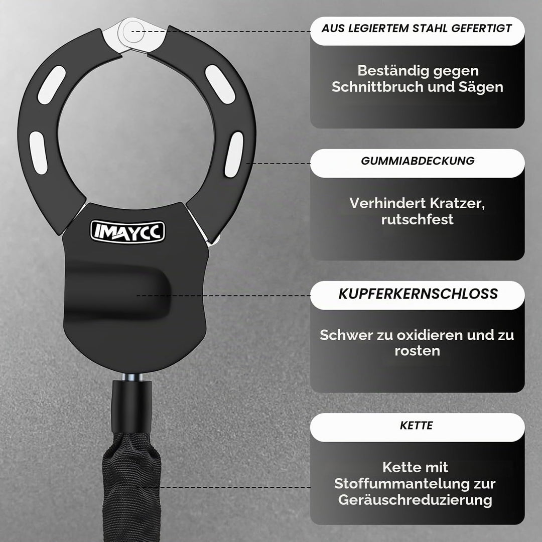 IMAYCC E Scooter Schloss, Handschellenschloss, Fahrrad zubehör, Schloss für e scooter，Inklusive eine