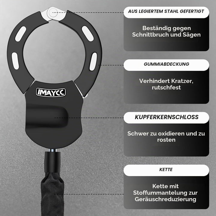 IMAYCC E Scooter Schloss, Handschellenschloss, Fahrrad zubehör, Schloss für e scooter，Inklusive eine