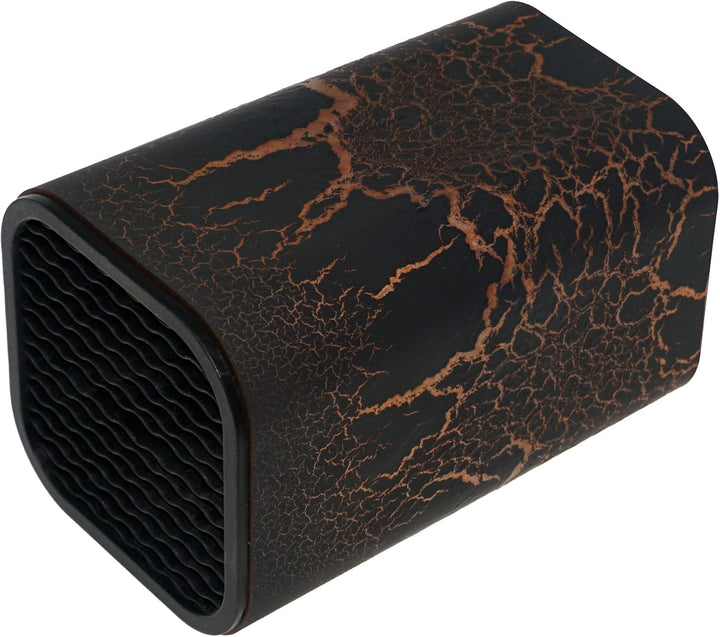 Lashuma Universal Messerblock 9x9x14 cm, Messerhalter Design: Rost, Utensilien Halter Kunststoff, Ro