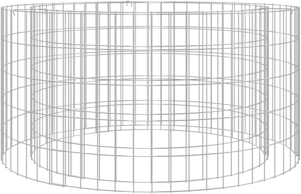 INLIFE Gabionen-Feuerstelle Ø 100 cm Verzinktes Eisen,8.7kg,153560 100 x 50 cm, 100 x 50 cm