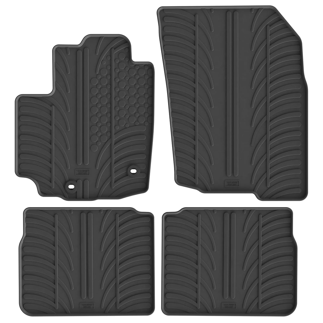 Gledring Satz Gummimatten kompatibel mit Suzuki SX4 S-Cross 2022- (T Profil 4-teilig + Montage-Clips