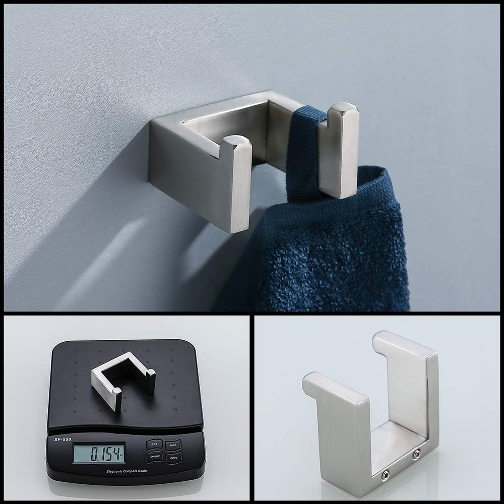 Q8-P4BR Badezimmer-Hardware-Zubehör-Set, Handtuchhalter, Bademantelhaken, Toilettenpapierhalter, Ede
