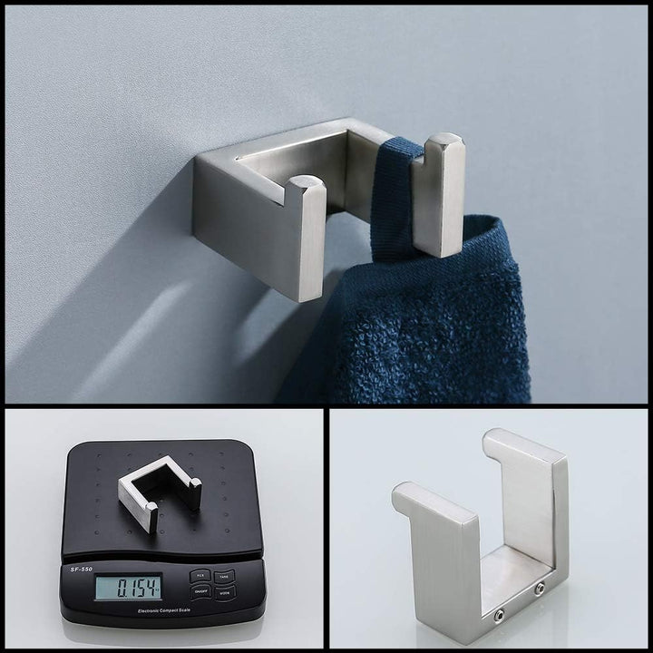 Q8-P4BR Badezimmer-Hardware-Zubehör-Set, Handtuchhalter, Bademantelhaken, Toilettenpapierhalter, Ede