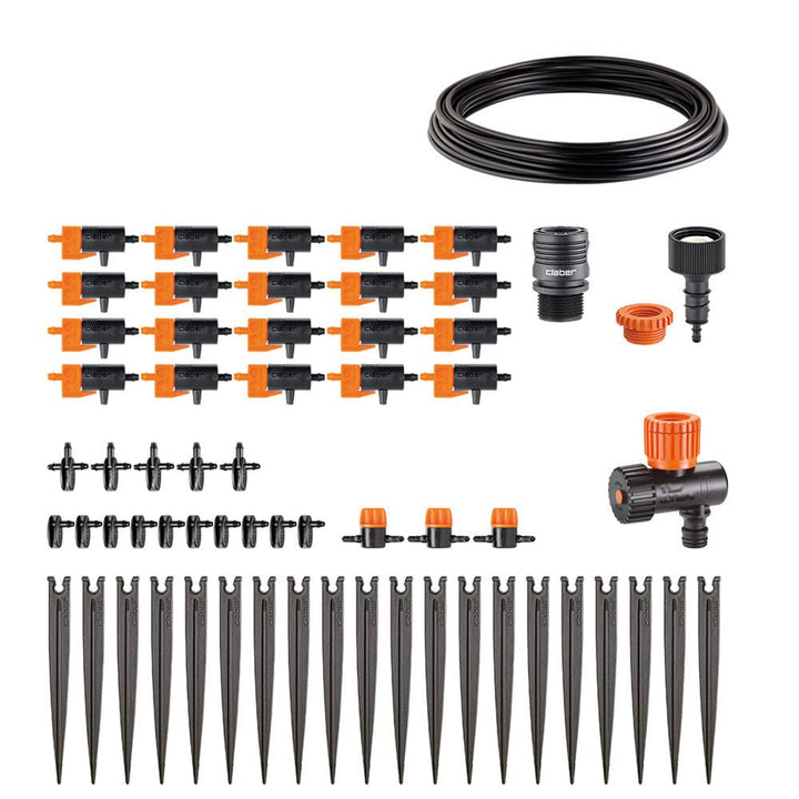 Claber Drip Starter Kit 20 Vasen für Tropfbewässerungsanlage für Topfpflanzen