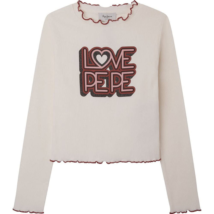 Pepe Jeans Mädchen Belove T-Shirt (1er Pack) 14 Jahre Weiss (White), 14 Jahre Weiss (White)