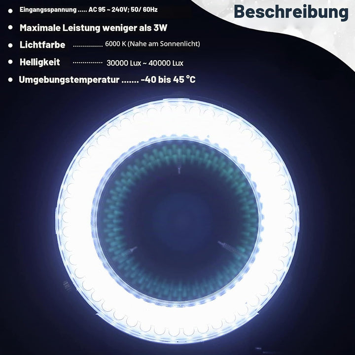 Tiamu LED Mikroskop Ringlicht, 144 LED Lampenperlen Optische Stereomikroskop Kamera Illuminator, Sup