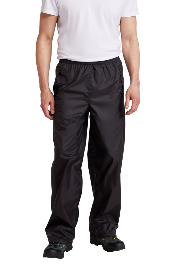 Mountain Warehouse Pakka wasserdichte Überziehhose für Herren - Schnell trocknende Regenüberhose für