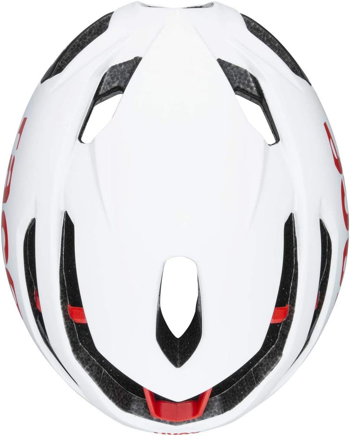 uvex Unisex's Race 9 Bike Helmet white - red mat 57-60 cm, white - red mat 57-60 cm