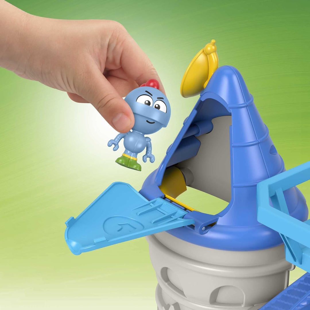Fisher-Price Imaginext HGK33 - Gus der klitzekleine Ritter, Königreichsschloss-Spielset mit 3 Figure