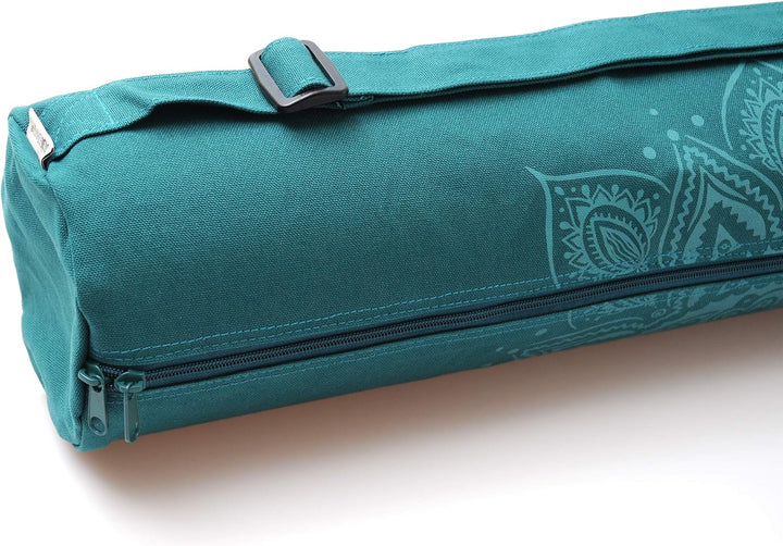 Yogatasche Yogibag® Basic - Zip - Cotton - Art Collection - 65 Cm - Spiral Mandala - Petrol