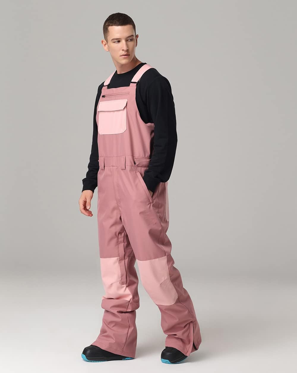 HOTIAN Damen-Schnee-Lätzchen, Wasserdicht Winddicht Isolierte Skihose, verschleissfeste Latzhose, Wa