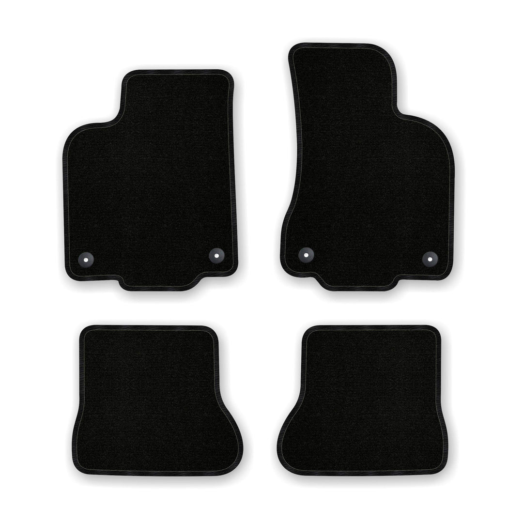 Bär-AfC Auto Fussmatten Basic passend für VW Polo 6N2 1999-2001, Autoteppiche Nadelvlies Schwarz, Ra