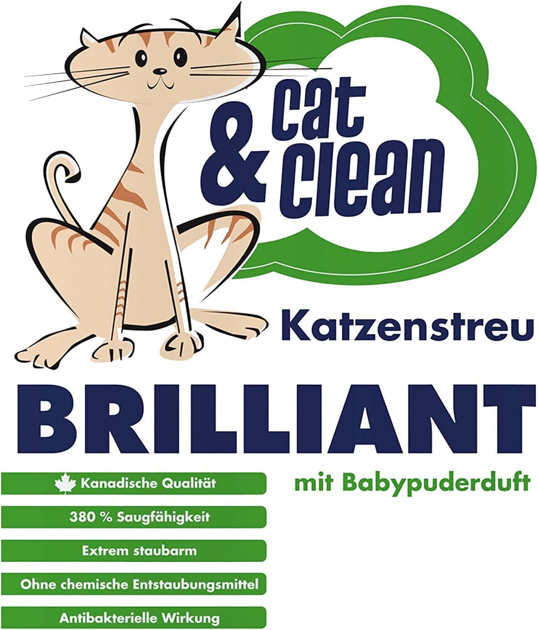 Cat & Clean CCB10 brilliant mit Babypuderduft Brilliant Babypuderduft 10 kg (1er Pack), Brilliant Ba