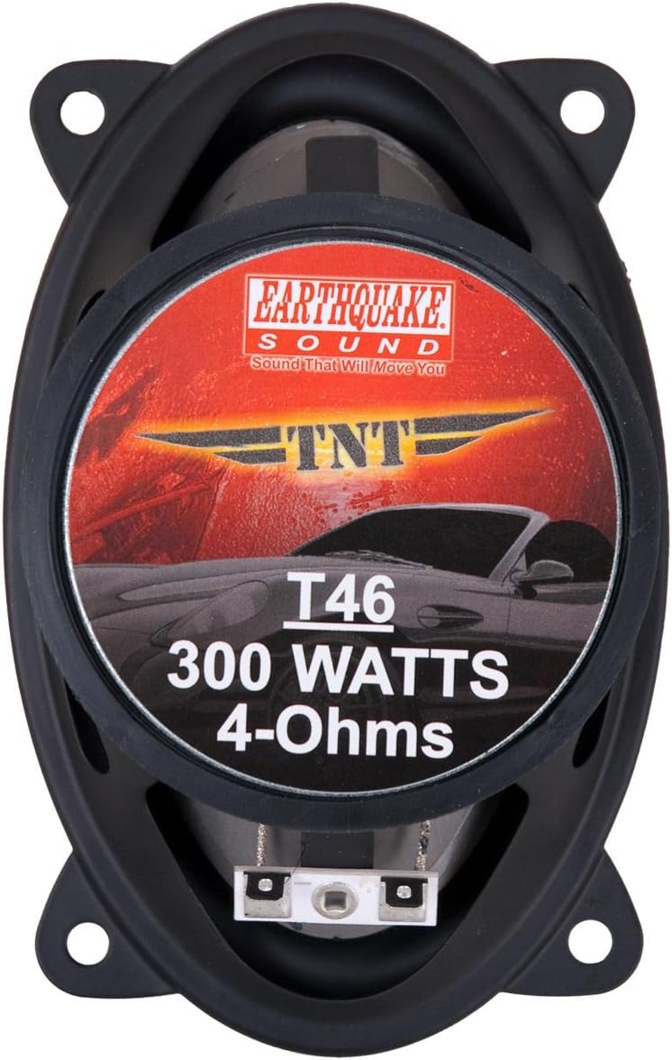 Earthquake Sound T-46 4x6 2-Way TNT Series Coaxials (Pair) 10,2 x 15,2 cm, 10,2 x 15,2 cm