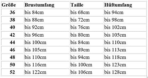 Karneval Kostüm Jacke Piratin schwarz, Gr. 50