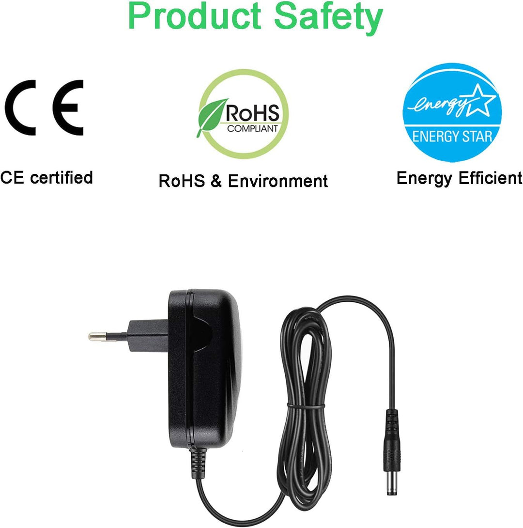 MyVolts 9V EU-Netzteil kompatibel mit Roland HPD-15/HPD-10 Digital-Drums - mit Verlängerungskabel un