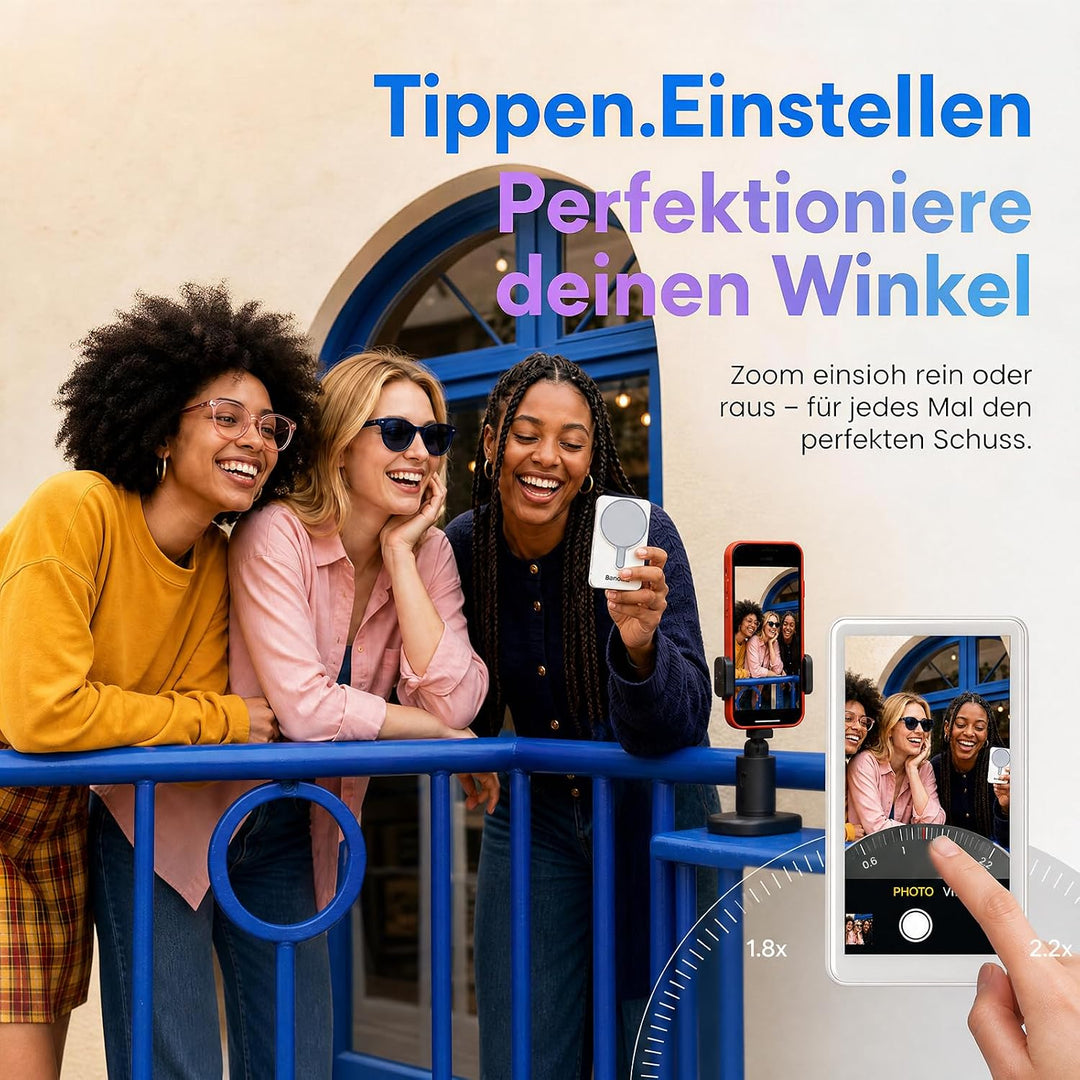 Beinhome Touchscreen Selfie Monitor für iPhone 7-17 (Weiss), Weiss