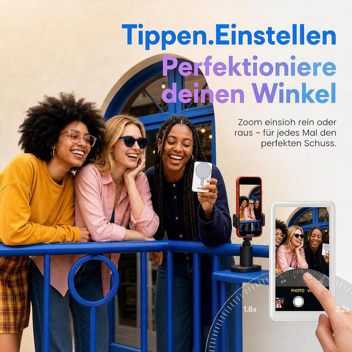 Beinhome Touchscreen Selfie Monitor für iPhone 7-17 (Weiss), Weiss