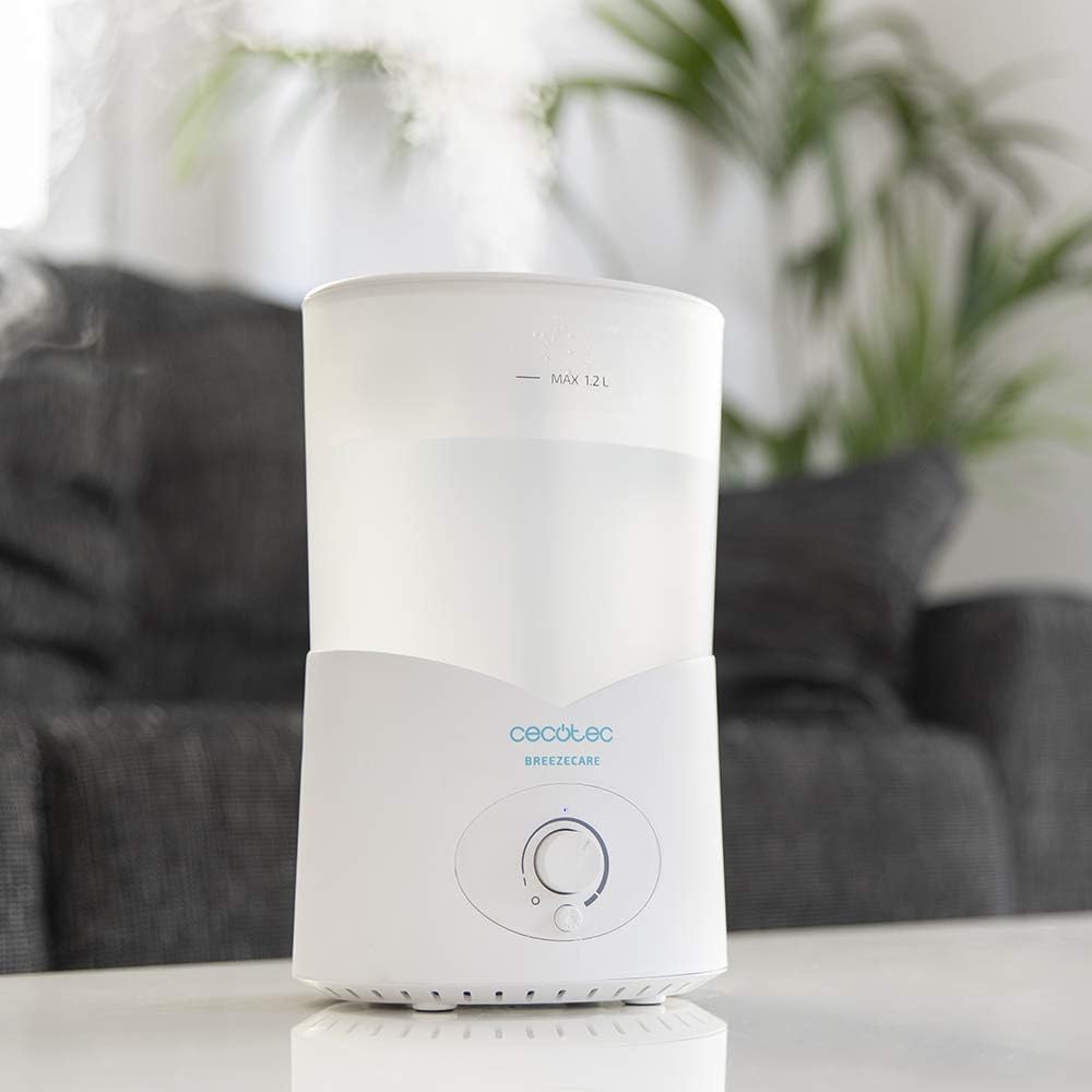 Cecotec Luftbefeuchter BreezeCare 2000 Light. 25 W Leistung, Manuelle Steuerung, LED-Licht, 200 ml/h