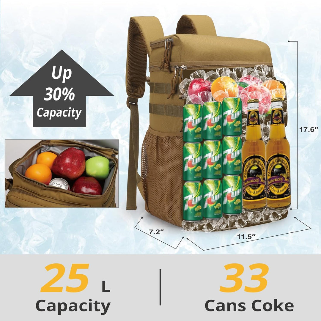 Taktischer Rucksack-Kühler, weicher, Leichter, auslaufsicherer Kühler-Rucksack, isolierte Kühltasche