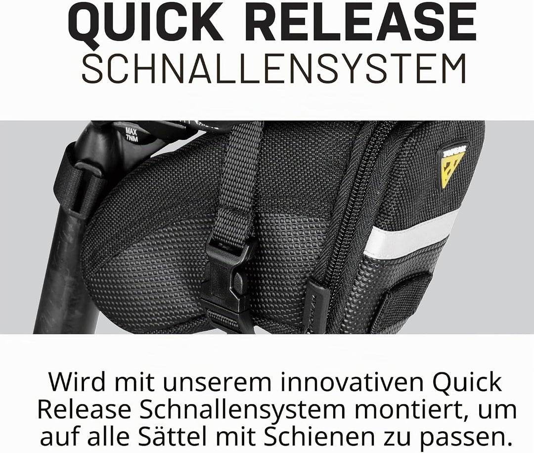 Topeak Satteltasche 18 x 8.5 x 11 cm, 0.66 Liter Schwarz, 18 x 8.5 x 11 cm, 0.66 Liter Schwarz