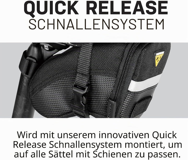 Topeak Satteltasche 18 x 8.5 x 11 cm, 0.66 Liter Schwarz, 18 x 8.5 x 11 cm, 0.66 Liter Schwarz
