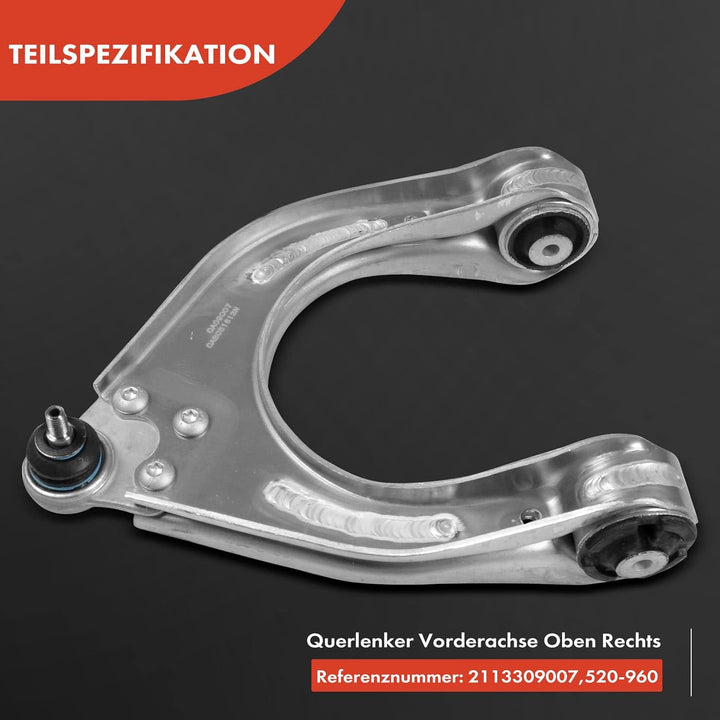 Frankberg Querlenker Radaufhängung Vorne Oben Rechts Kompatibel mit CLS C219 2004-2010 E-Klasse W211
