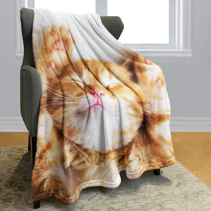 YISUMEI Decke 100x125 cm Kuscheldecken Sanft Flanell Weich Fleecedecke Bettüberwurf Kätzchen Katze S