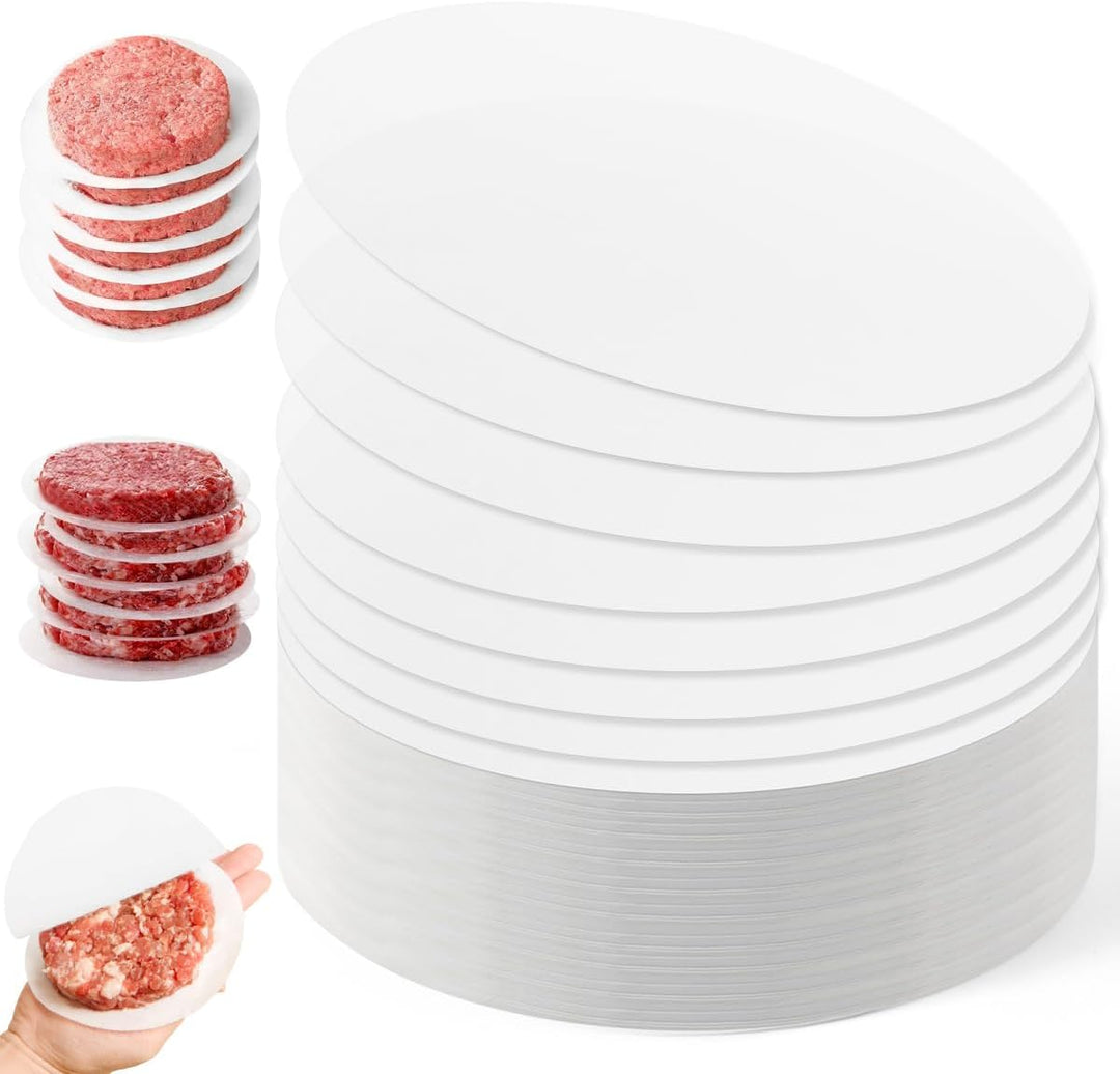 2000 Stück Burger Papier Rund 13cm Burgerpapier Backoblaten Antihaftbeschichtet Blatt Backpapier für