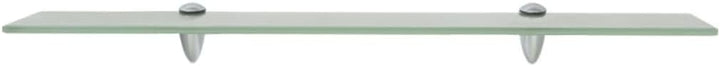 vidaXL Wand Regal Glasregal Glasboden Glasablage Badregal Mattiert 70x20 cm 8 mm Weiss 70 x 20 cm/1,