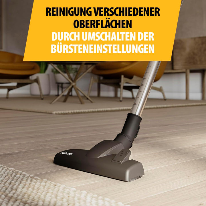 Tristar Staubsauger mit Beutel, 2,5 L Kapazität, verstellbare Saugkraft, Teleskoprohr, Kombidüse für