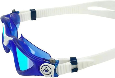 Aquasphere KAYENNE dunkelblau weiss linse titan mirror blue L, dunkelblau weiss linse titan mirror b