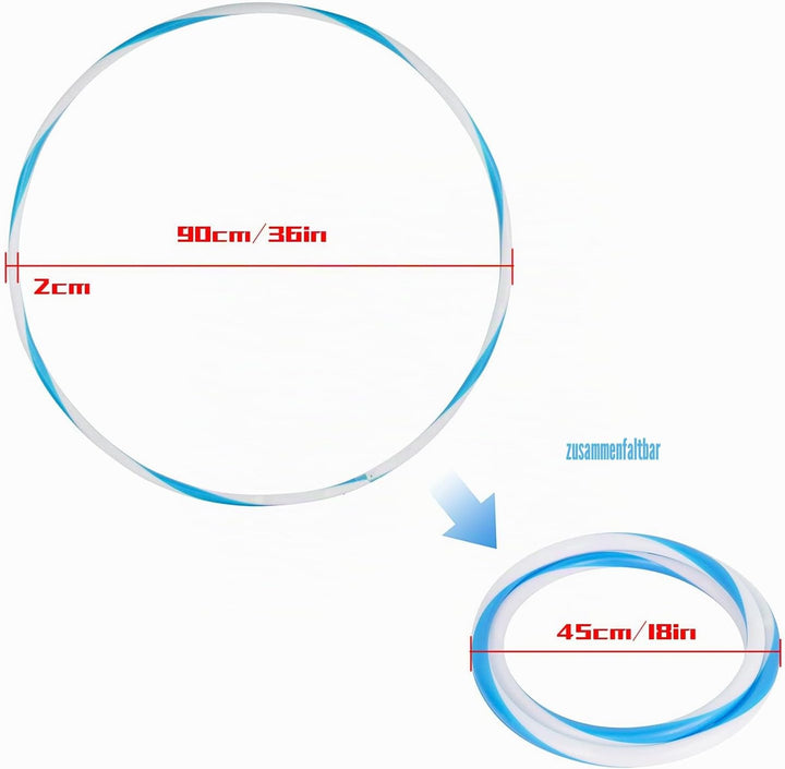 Led Hulas Hoop Reifen für Erwachsene 10 Farben Strobing Multiple Light Ändern Fitness Tanzen Übung G