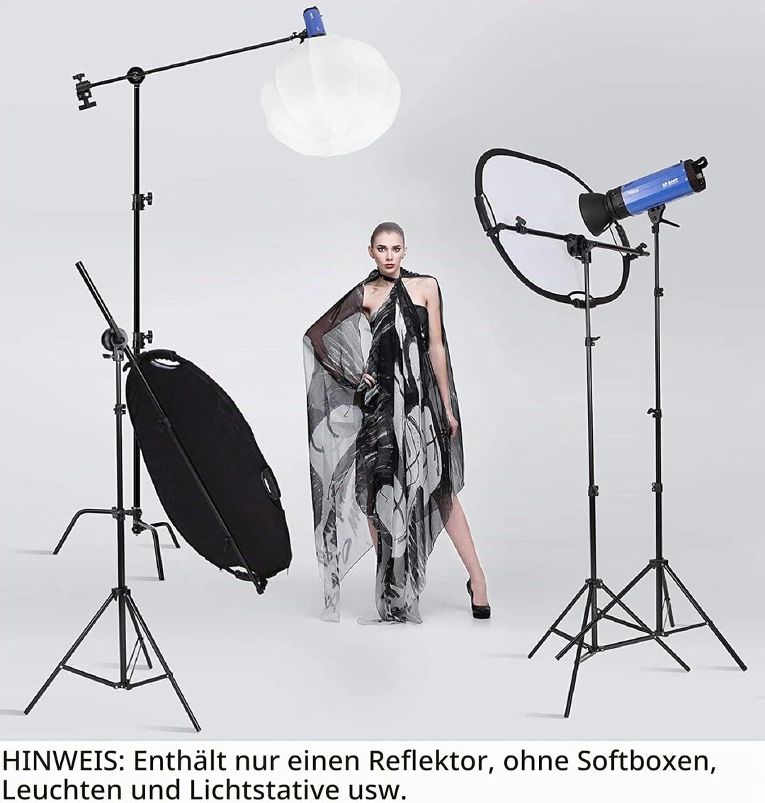 Selens 5-in-1 60x90cm Oval Reflektor Tragbarer Faltbarer für Fotografie Fotostudio Beleuchtung und A
