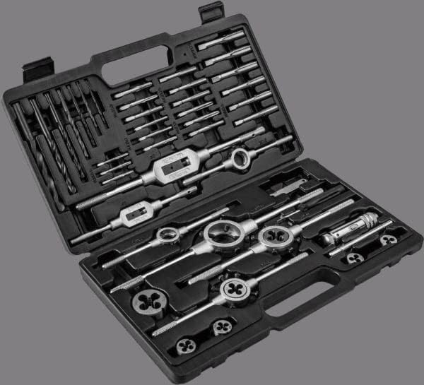 TERRAX by RUKO A245021 Gewindewerkzeugsatz 43 teilig + Dreher + Schablone