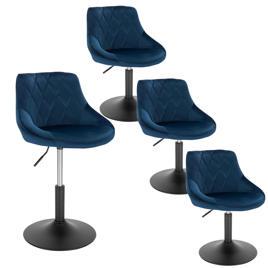 WOLTU 4X Hocker Sitzhocker Barsessel Relaxsessel Loungesessel mit Rückenlehne höhenverstellbar Sitzf
