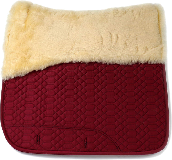 Engel Reitsport Lammfell Schabracke Half Lined SCHABRA1-D-BOR-MED Schabra1-D- Steppstoff Bordeauxrot