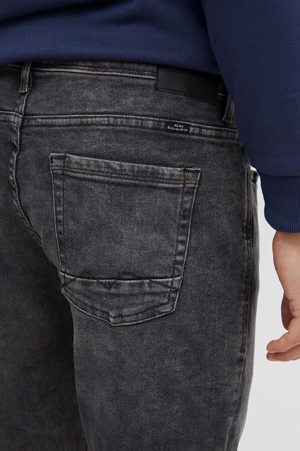 b BLEND Herren Blend Blizzard Fit-Multiflex-Straight Denim-Noos Jeans 30W / 32L Denim Grey (200296),