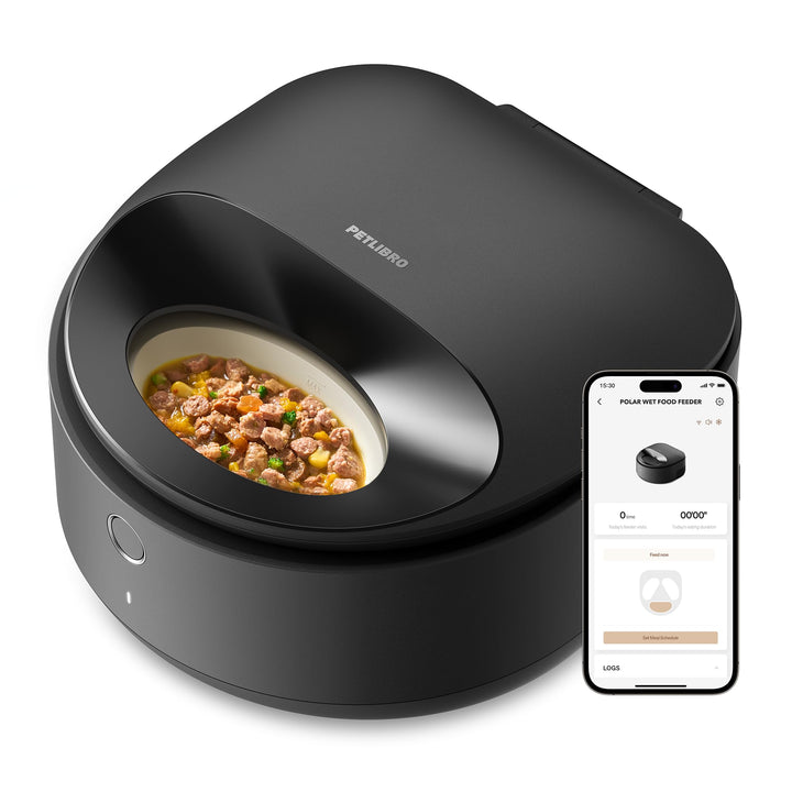 PETLIBRO Futterautomat Katze Nassfutter, 2,4 GHz Wi-Fi Smart App-Steuerung, Neufassung Nassfutteraut