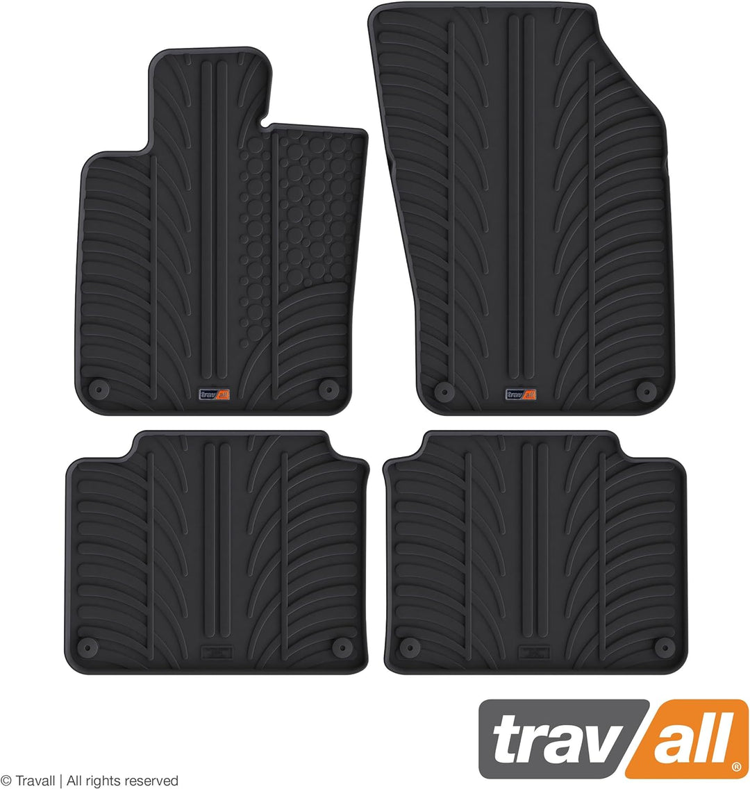 Travall Mats Gummifussmatten Kompatibel Mit Volvo V90 und S90 (Ab 2016) TRM1367 - Allwettermatten Na