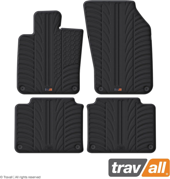Travall Mats Gummifussmatten Kompatibel Mit Volvo V90 und S90 (Ab 2016) TRM1367 - Allwettermatten Na