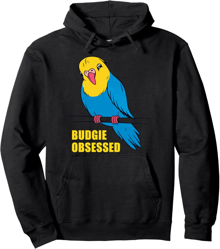 Vogel Wellensittich Liebe besessen lustige Pullover Hoodie